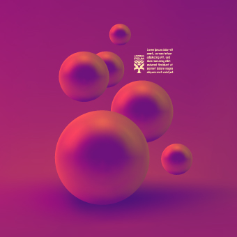 Vector 3D sphere background 01