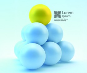 Vector 3D sphere background 03