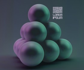 Vector 3D sphere background 04