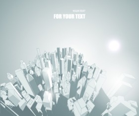 Abstract building background vector