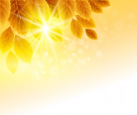 Autumn Golden yellow background vector 01