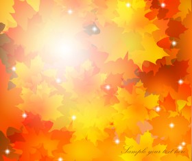 Autumn Golden yellow background vector 08