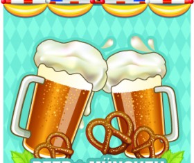 Beer design background vector 02