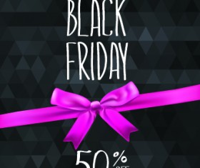 Set of black friday sale elements vector 02