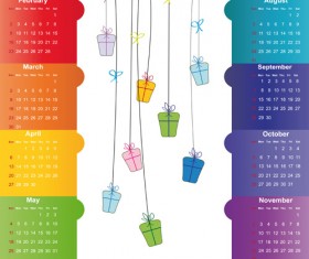 Calendar 2014 vector huge collection 63