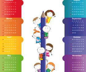 Calendar 2014 vector huge collection 67