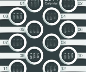 Calendar 2014 vector huge collection 71