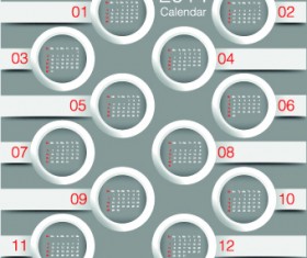 Calendar 2014 vector huge collection 72