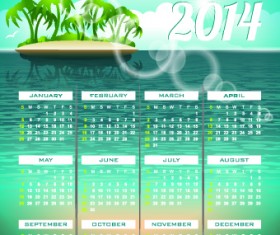 Calendar 2014 vector huge collection 73