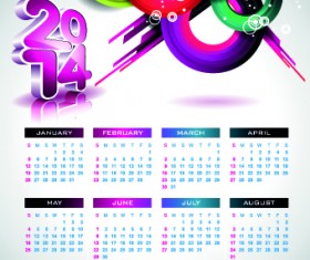 Calendar 2014 vector huge collection 74