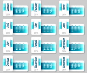 Calendar 2014 vector huge collection 75
