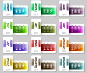 Calendar 2014 vector huge collection 77