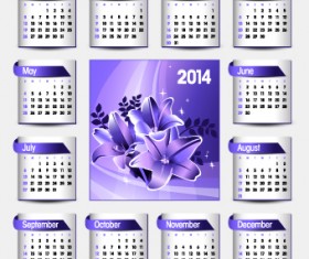 Calendar 2014 vector huge collection 79