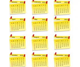 Calendar 2014 vector huge collection 81