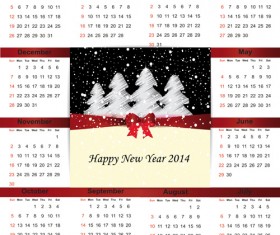 Calendar 2014 vector huge collection 86