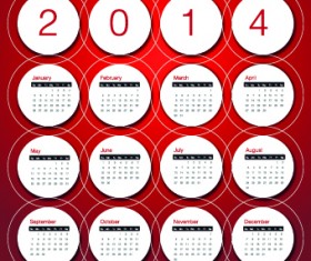 Calendar 2014 vector huge collection 93