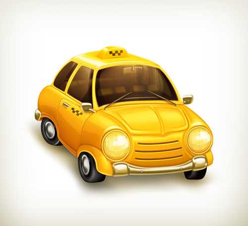 Cartoon Car Cute vector graphics set 02