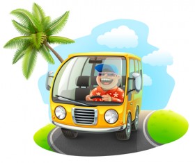 Cartoon Car Cute vector graphics set 05