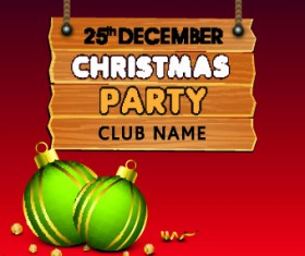 Christmas Billboard vector background