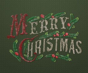 Christmas Fabric elements vector background