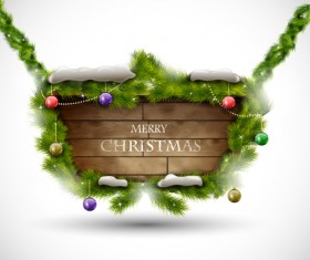 Christmas Message text background vector 02