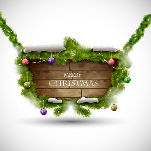 Christmas Message text background vector 02