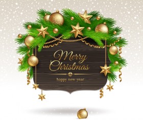 Christmas Message text background vector 05