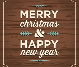 Christmas New Year Wood Pattern background vector