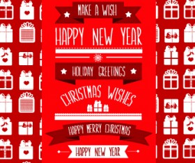 Christmas Wishes background vector 01