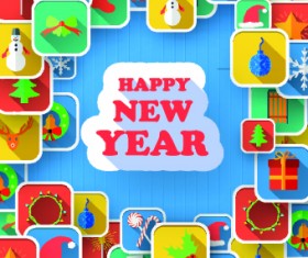 2014 Christmas background art graphics 04