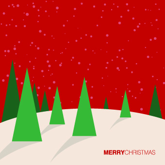 2014 Christmas paper cut backgrounds vector 02