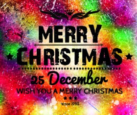 Christmas colorful grunge background vector