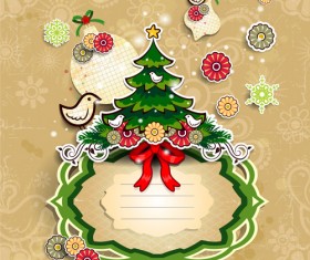 Christmas cute greeting cards design vector 07