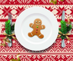 Christmas dining table background 01