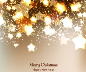 Christmas grunge star vector background 02