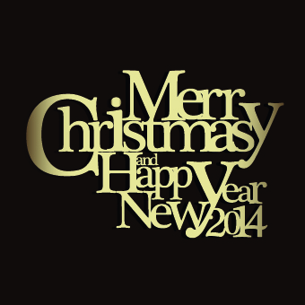 Christmas new year text design vector background 02