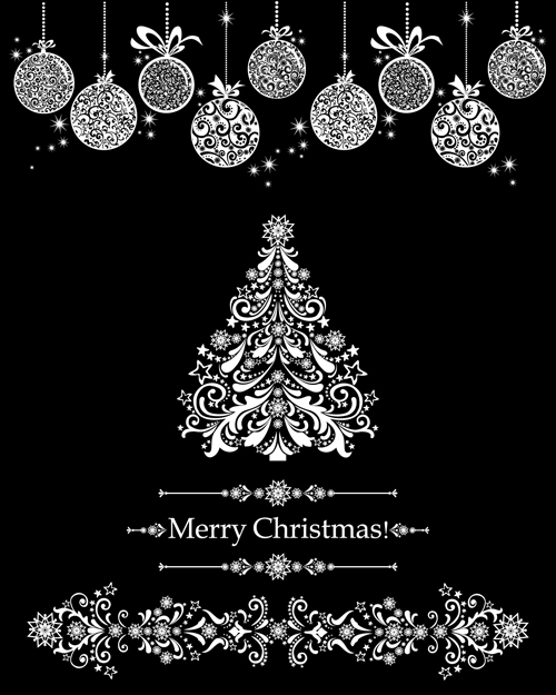 2014 Christmas ornate elements vector 04