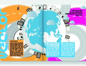 City Magazine Cover vector 02