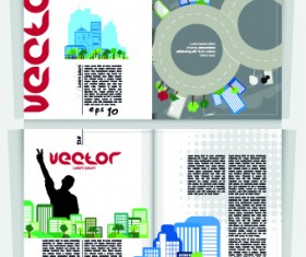 City Magazine Cover vector 03