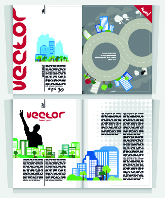 City Magazine Cover vector 03