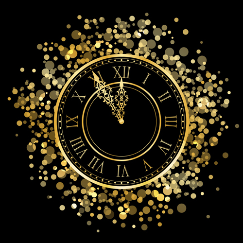 2014 New Year Clock Background set 02