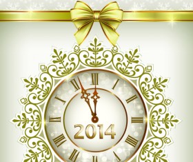 2014 New Year Clock Background set 03