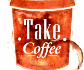 Coffee elements illustration vector 01