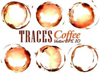 Coffee drawn elements vector 02