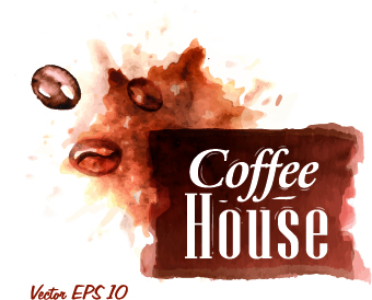 Coffee drawn elements vector 06