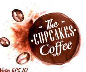 Coffee drawn elements vector 07