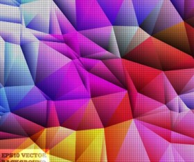 Shiny Colorful shapes background vector 04