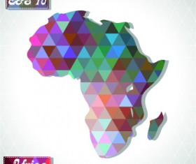 Continents map design vector 05