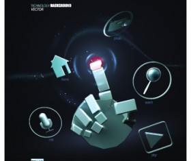 Creative Technology background vector 01