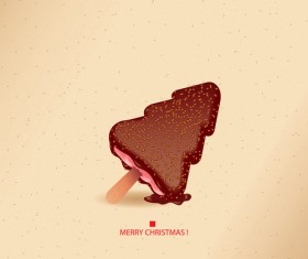 Creative Xmas tree christmas cards vector 03